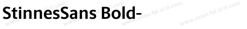 StinnesSans Bold字体转换